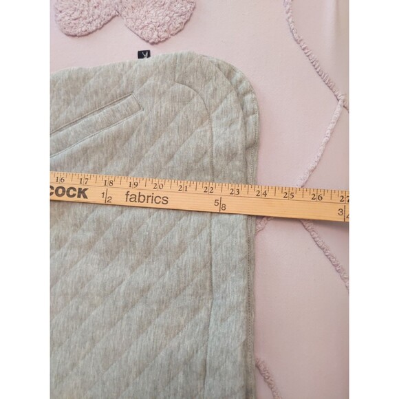 EDDIE BAUER Quilted Pullover Women Gray Snap Front Size M NEW - Picture 11 of 14